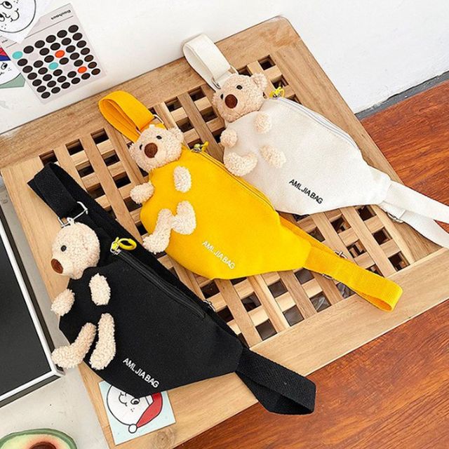 학생 인기 웨이스트백 패션 외출 가방 보조 슬링백