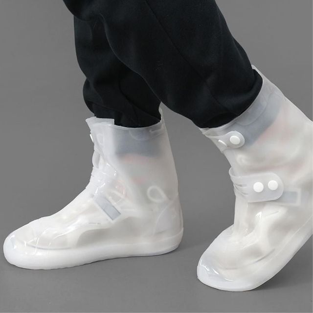 PVC 방수 신발커버 250~260mm 미들화이트