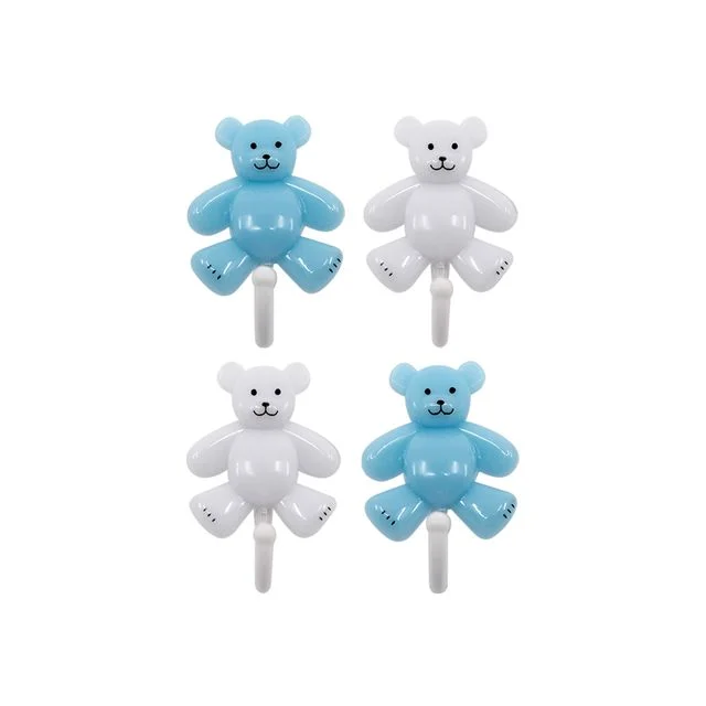애기곰행거 대(4P) 글루부착고리 벽면고리