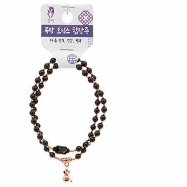 오닉스 염주 (양) 손목팔찌 행운팔찌 소원성취팔찌