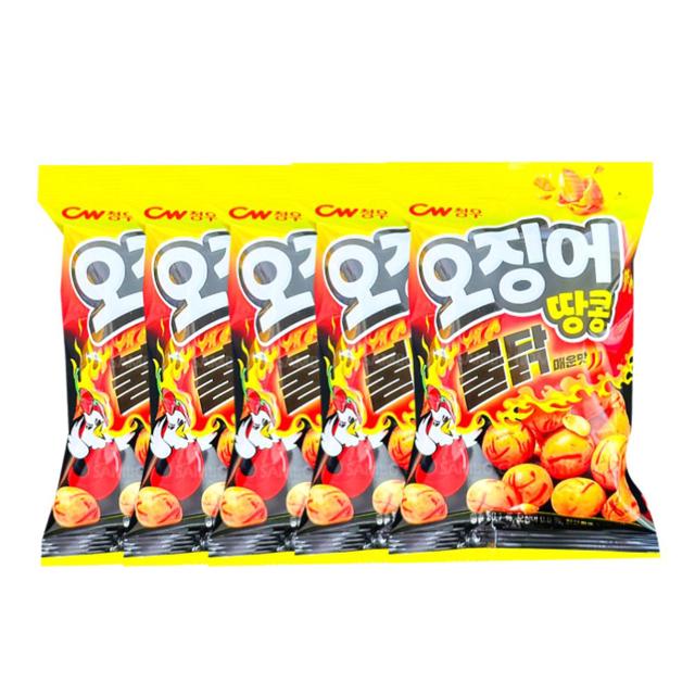 CW청우 불닭오징어땅콩 98g (5개)