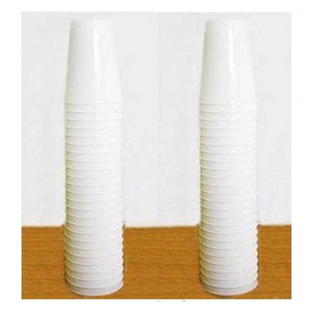 롯데 다회용 컵 270ml 50개입 플라스틱 캠핑 컵