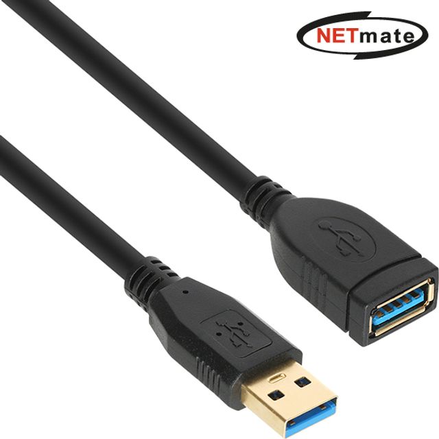 Netmate USB 3.0 AM-AF 길인연장 케이블(블랙)) 3M