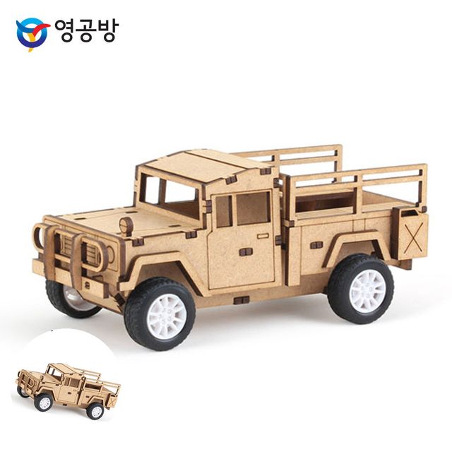 창의퍼즐 집콕퍼즐놀이 풀백카 K311 닷지 트럭