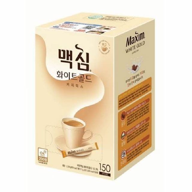 쿨샵 맥심 화이트골드 무지방 커피믹스 11.7g 150T
