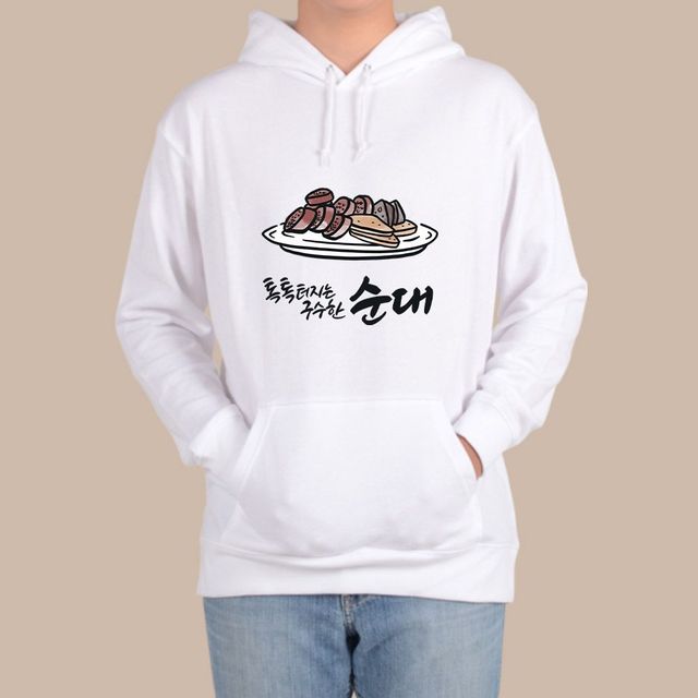 헤비후드티 전색상 순대 그림 분식세상 프린트