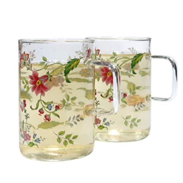 에지리 유리컵 음료컵 물컵 가정 카페 머그잔 500ml 2p