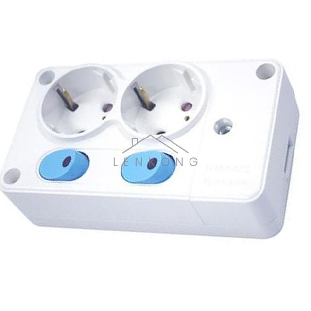 220V 2구 노출콘센트 멀티탭, 개별스위치 벽면 정리
