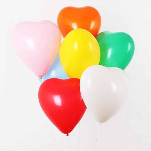 하트풍선 혼합 100개 기념일풍선 생일축하풍선 데코풍선