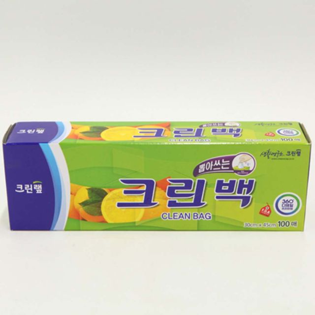 비닐 크린백 30cm X 45cm 대 100매 - 주방 보관 필수