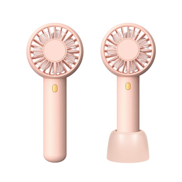 미니 더블팬 핸디선풍기 핑크 휴대용 듀얼팬