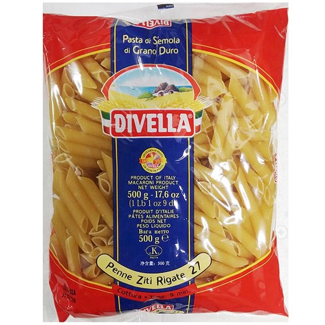 업소용 식당 식자재 재료 디벨라 펜네 27번 500g