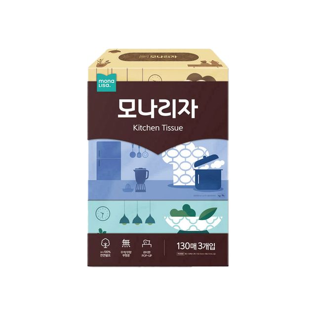 모나리자 뽑아쓰는 키친타올 130매x3입