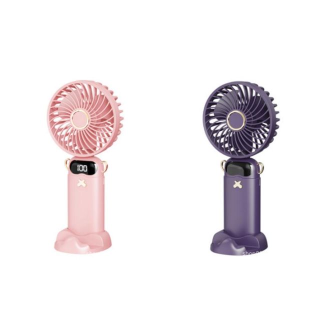 6단 조절 LED 목걸이 선풍기 핸디형 휴대용 미니 목풍기