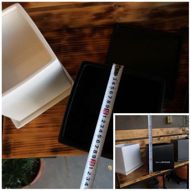 도기 사각 화분 18x18x18cm 도자기화분 도기화분 사각화분 정사각화분