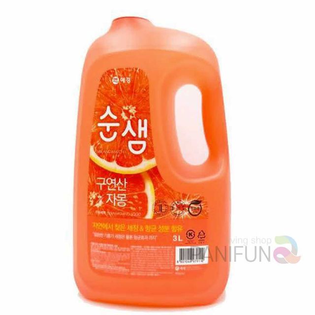 자몽 순샘주방세제 3L 부엌세제 업소용주방세제 주방용세제 설거지주방세제 설거지세제