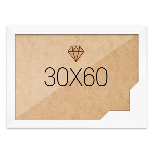 보석십자수액자 30x60 고급형 우드 화이트