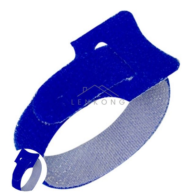 컴퓨터케이블정리 전기선고정 벨크로타이 후크벨트 5개입 청색 12mmX15cm