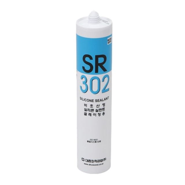 건축자재 실리콘 무초산 흑색 SR 302 270ml
