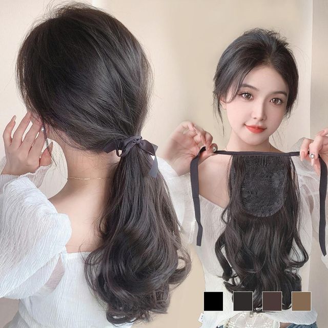 묶음머리 S컬 부분가발 230339 SD 포니테일 묶음머리