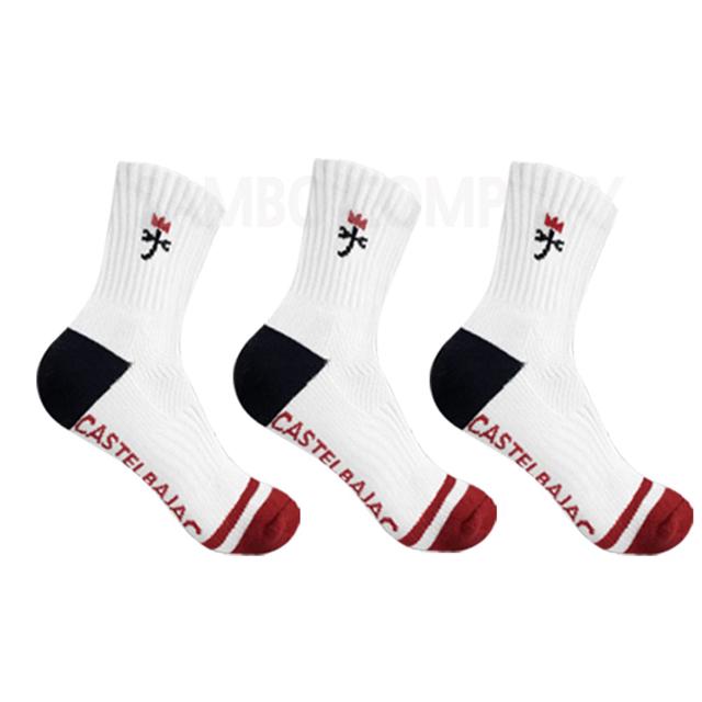 여자골프양말 여자스포츠양말 (레드) 3켤레