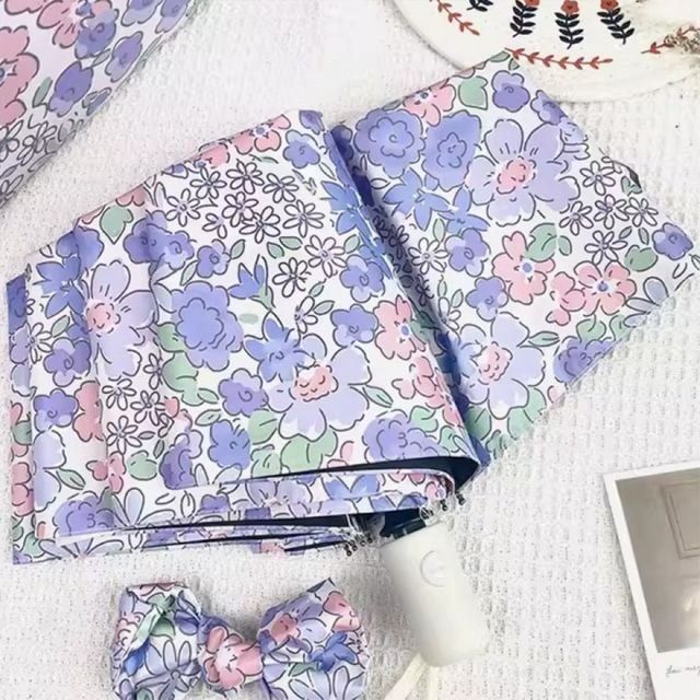 라일락 여성용 자동 차광 우산 양산 겸용 차양막 우산