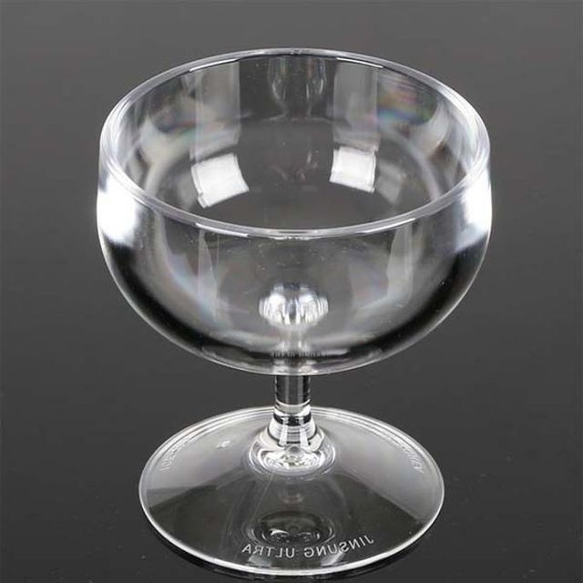 내구성 좋은 PC 투명 디저트컵 200ml 카페용기