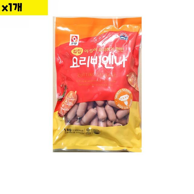 식자재 식재료 도매 칼집비엔나 오양 1Kg 1개