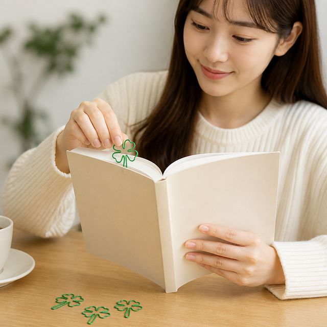 행운 책갈피 독서용품 데스크테리어 서류 문서 표시 페이지 인덱스 디자인 사무용품