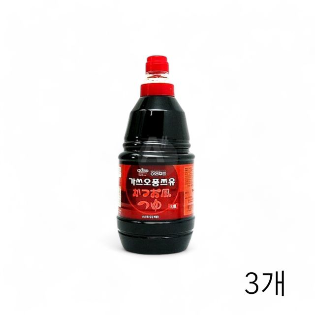 WL 이엔푸드 가쓰오풍 쯔유 1.8L X 3개 식자재우동소스 식당용 업소용 우동육수 장국소스