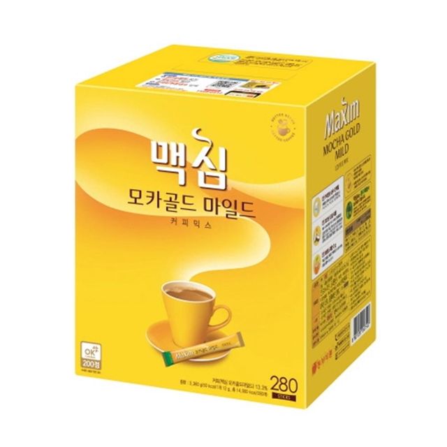 맥심모카골드 280T 커피 믹스 코코넛오일 마일드 스틱