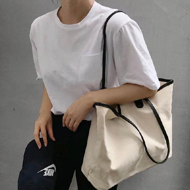 여성에코숄더백 2컬러 1P 빅사이즈 가벼운 여자 가방