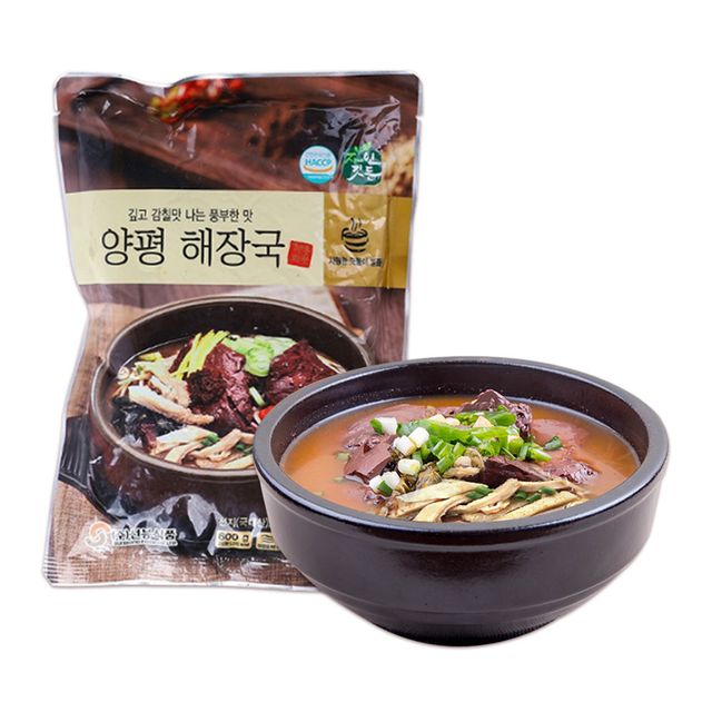 자연깃든 양평해장국 600g 25개(1박스) - 선지국밥의 정통 맛