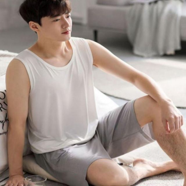 남성용 여름용 기능성 쿨링 잠옷 홈웨어 실내복