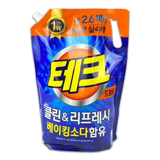 테크 액체세탁세제 리필 드럼용 2.6L -O