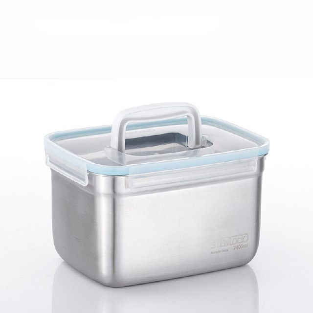 사각 스텐김치통 7400ml 스텐레스 초대용량 김치보관용기