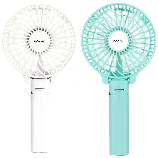 한빛 핸디형 접이식 선풍기 HV-4803 화이트 - 휴대용 저소음 미니 선풍기