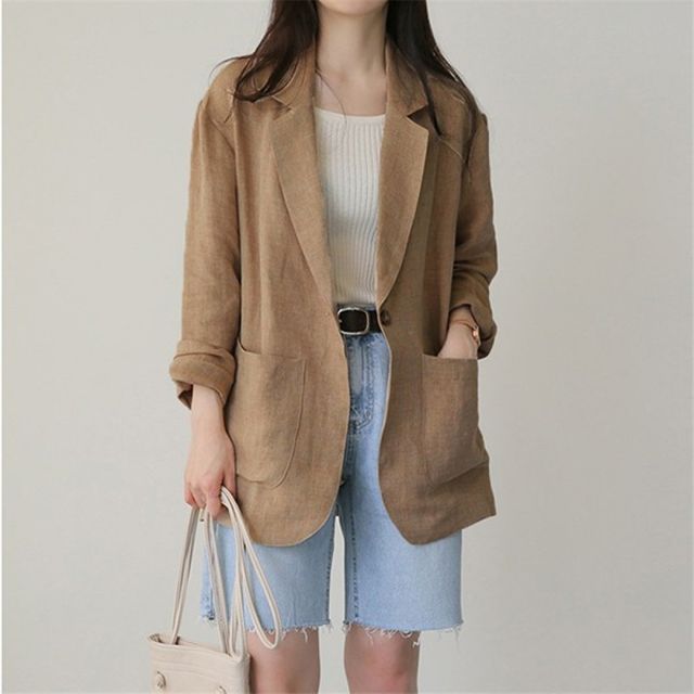 간절기 여성 셔츠 자켓 루즈핏 무지 남방 스타일 가디건 아우터 1컬러 데일리