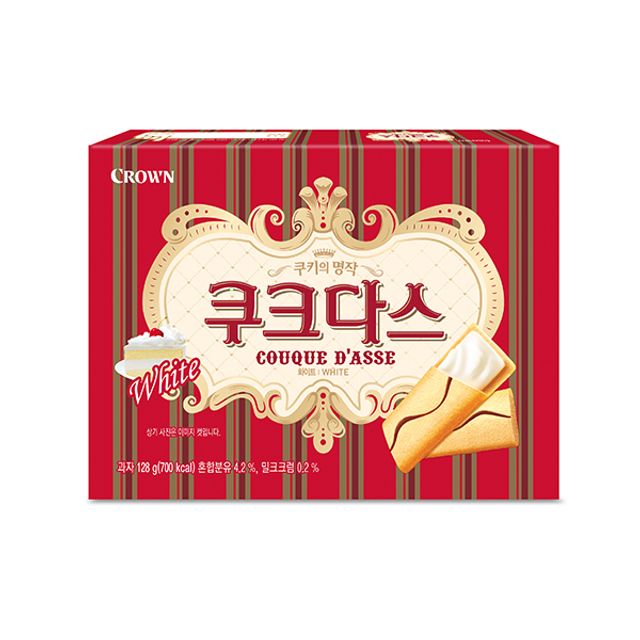 크라운 쿠크다스 화이트토르테 128g (행사상품)