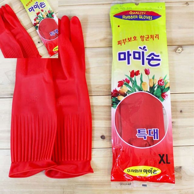 고무장갑 특대 XL 레드 설거지고무장갑 주방고무장갑 주방용고무장갑 요리용고무장갑