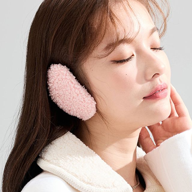 뽀송 뽀글이 똑딱이귀마개 골프귀도리 분리형 귀달이