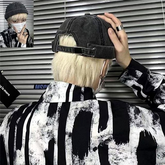 와치 심플 창없는모자 빈티지 레옹 모자 캡 짧은비니