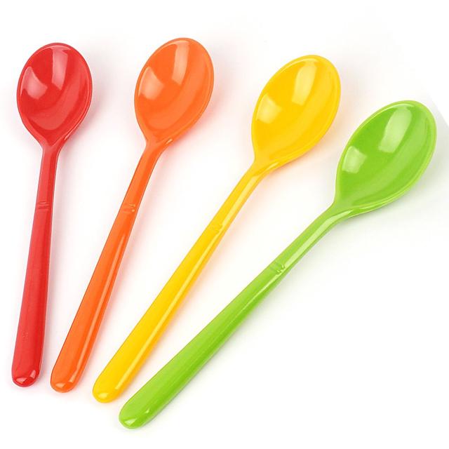 국산 멜라민 스푼 10P 커피 티스푼 요거트 미니 스푼