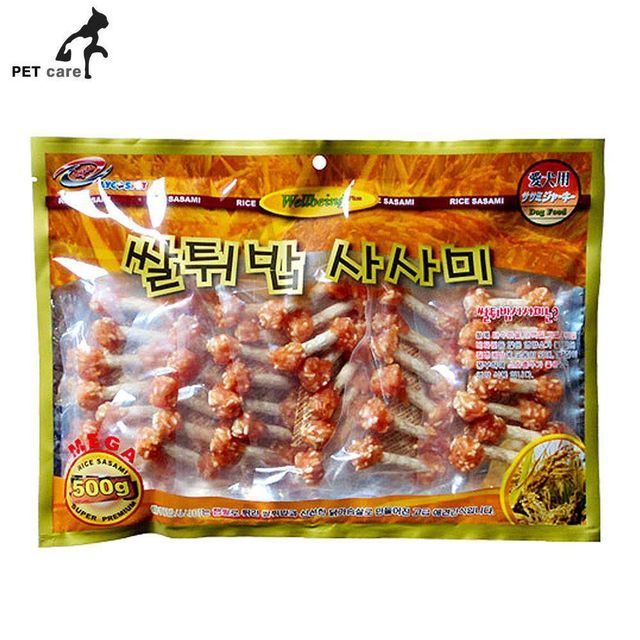 라이코스 쌀튀밥 덤벨 사사미 500g