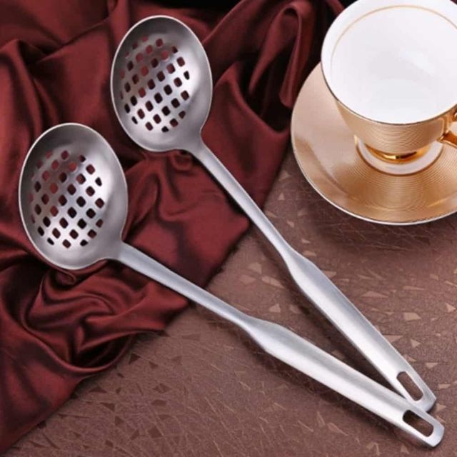 스텐 구멍국자 26.5cm 훠궈국자 그물국자 주방용품