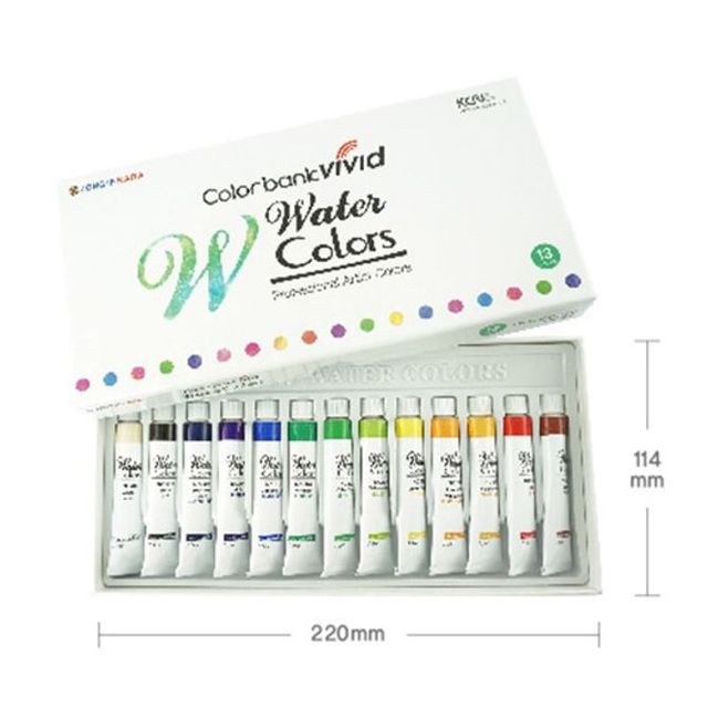 오피스용품 문구 9000 비비드 수채화 물감 13색 7.5ml