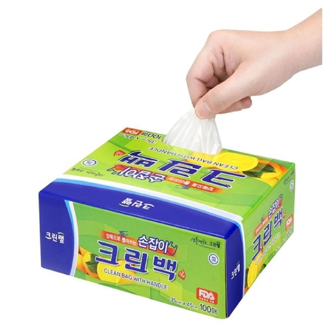 크린랩 손잡이 위생백 100매 - 35x45 대형 크린백