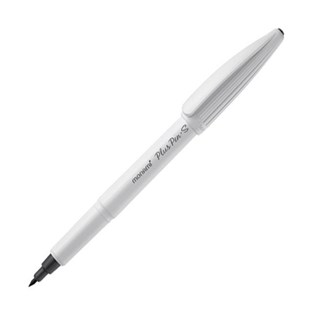 혜명몰 모나미)플러스펜S(0.4mm/화이트)-다스(12개입) 네임펜 네임팬 마카펜 필기구사이트 유성플러스펜