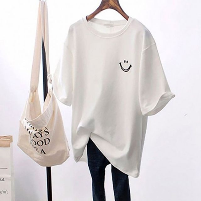 여름 크롭 티셔츠 스트릿 반팔 - 심플 데일리 스타일