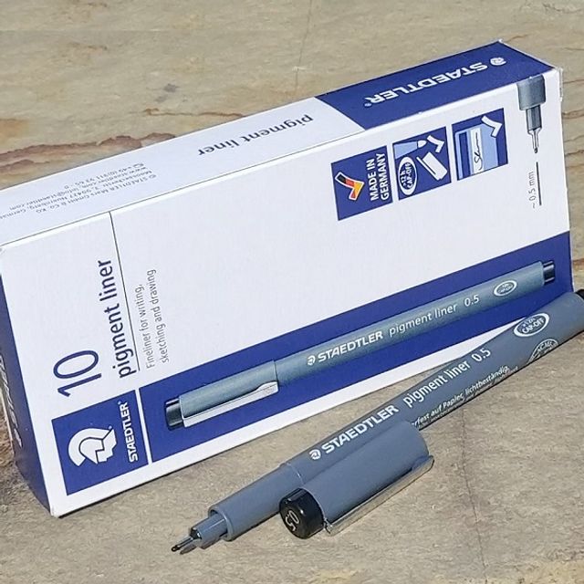 스테들러 피그먼트 라이너 0.5mm 블랙 - 1다스(12자루)